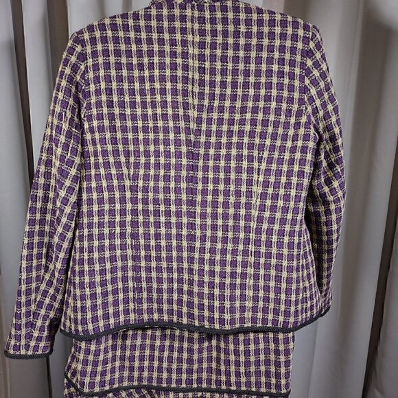 J.P.C. Purple/Gold Blazer And Skirt Size 12 - Picture 8 of 13